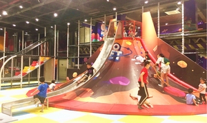 Abs nhựa an toàn đường ray thép PE sân chơi trẻ em thương mại trong nhà cong Đường Hầm trượt cho trung tâm giải trí gia đình - Product Image 4