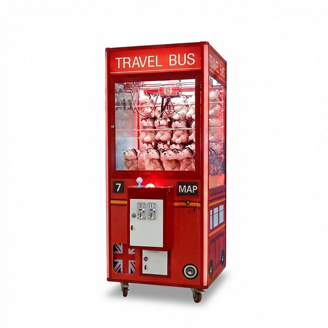 Crane Machine British Style Travel Theme Arcade Game Carnival Prize Catcher Claw Crane Machine Coin Operated Clawmachine