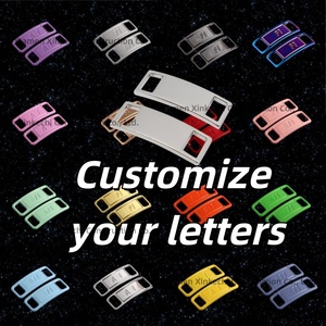 Boucle de lacet personnalisée en métal gravé avec logo coloré, étiquette vierge colorée, accessoires de verrouillage pour lacets de chaussures - Product Image 2