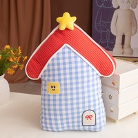 Peluche brodée en coton PP de 16 pouces, motifs crabe, oie, lion, coussin doux en forme de créature, oreiller de sieste pour canapé, vente directe usine, porte-clés