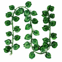 Plante artificielle en soie verte MCG pour extérieur et intérieur, type feuille, plante grimpante, rotin, fleur, herbe, pour décoration murale de jardin