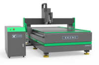 Routeur CNC Xunke avec caméra CCD, couteau oscillant, broche de coupe, routeur CNC 1325 pour la découpe de panneaux, le fraisage du bois massif et de l'aluminium