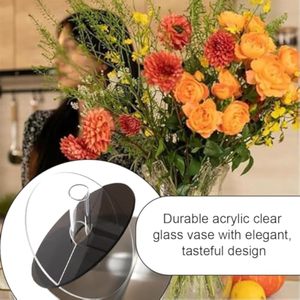 แจกันอะคริลิคใสแบบเรียบง่ายสำหรับโต๊ะอาหารทันสมัยผลิตจากโรงงาน - Product Image 6