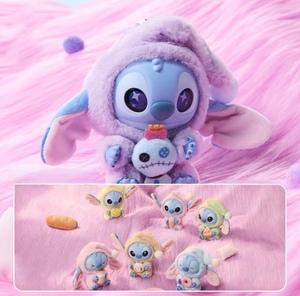 스톡 만화 애니메이션 Stitchii ABS/PVC 서프라이즈 블라인드 박스 비닐 봉제 장난감 장식 동물 테마 6 개/상자 원래 포장 - Product Image 5