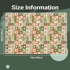 พรมปูพื้นแบบกำหนดเองที่มีขอบสีขาว48 "x 72" - Product Image 3