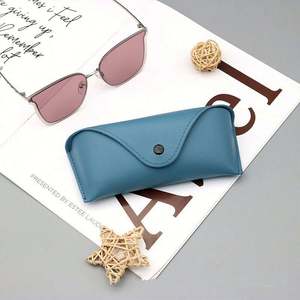 Étui à lunettes portable et durable en cuir PU personnalisé avec logo, boîte souple pour lunettes de soleil - Product Image 6