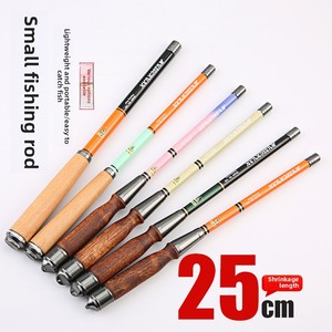 Bộ cần câu cá mini sọc trắng, cần câu cá nhỏ gọn, cần câu cá nhỏ, cần câu cá siêu ngắn, túi đựng cần câu, cần câu cá cầm tay, cần câu cá di động - Product Image 3