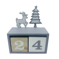 クリエイティブカスタムクリスマスギフトホームデコレーションオフィスアドベントテーブル木製スモールカレンダー