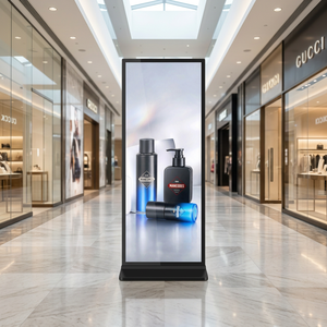 Kiosque publicitaire numérique sur pied avec écran LCD pleine surface de 69 pouces pour centre commercial, modèle 2026, avec logiciel inclus - Product Image 1