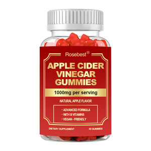 Groothandel Natuurlijke 1000mg Vegan-vriendelijke Flat Tummy Appelazijn Gummies voor Gewichtsverlies Ondersteuning Darm- & Metabolisme Gezondheid - Product Image 1