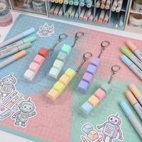 Wholesale Transparent Plastic Base 4 Button Fidget Toy Keychain RGB Lighting No Light Mechanical Keyboard Keycap Keyring Adult
