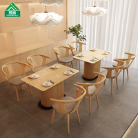 Neue Nordische Region Restaurant-Möbel Esszimmer-Set Hochwertige Hotel-Westernrestaurant-Bankett-Sitzgruppe Sofas mit PU-Material