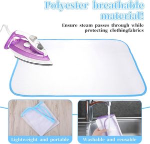 Tapis de repassage domestique anti-brûlure, résistant à la chaleur, pour outils de couture, tissu de protection en maille anti-brûlure - Product Image 3