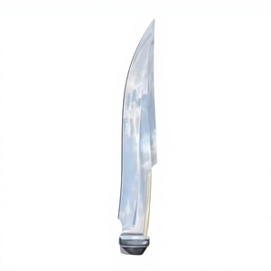 Cuchillo Táctico Personalizable de Alta Calidad con Hoja de Acero Inoxidable, Punta Clip, Borde Recto, Fijo, para Bricolaje, Industrial, con Mango de Madera - Product Image 1