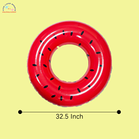 Vente en gros de pastèque de haute qualité motif de fruits cercle de natation piscine flotteur anneaux de natation gonflables grand anneau de natation pour les enfants
