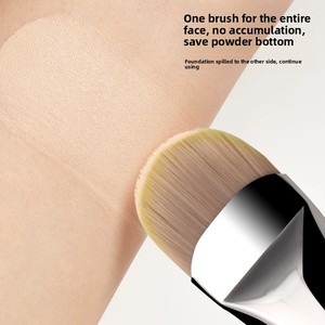 Pinceau de maquillage à lame plate en fibres synthétiques douces, lavable et réutilisable, pour les joues, les lèvres, la base et les masques, à usage professionnel - Product Image 4