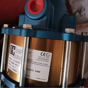 ปั๊มเพิ่มแรงดันลม Sc Pneumatic รุ่น 10-5000W020L แบบไม่ใช้น้ำมันหล่อลื่น ขับเคลื่อนด้วยลม อัตราทด 35:1 ผลิตในสหรัฐอเมริกา - Product Image 4