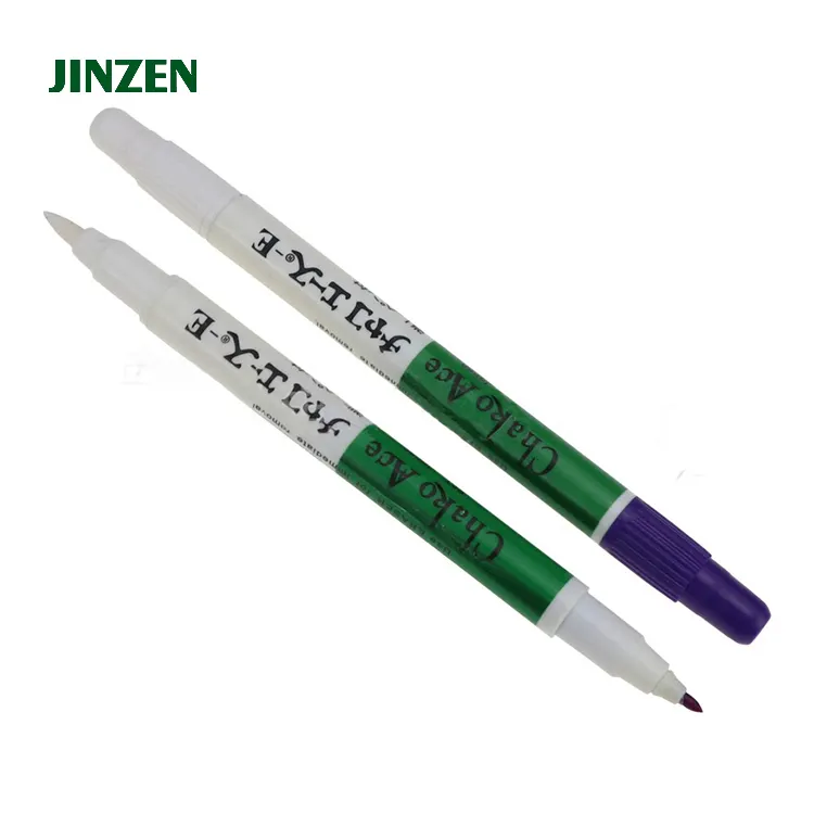 סגול לבן אוויר מחיק עט קל לנגב מים מסיס בד מרקר עט סימון להחליף חייט של גיר JZ-71008