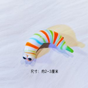 Colorato Mini Bug verme figurina artigianale in vetro di Murano per i bambini per pasqua Halloween regali di natale modellato modello Design - Product Image 5