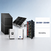 Sistema Solar Híbrido Completo de 5kW 10kW 20kW 30kW con Inversor Solar MPPT y Almacenamiento de Batería