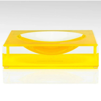 Sucrier acrylique personnalisé bol de bonbons en perspex coloré de sécurité alimentaire pour la décoration de mariage