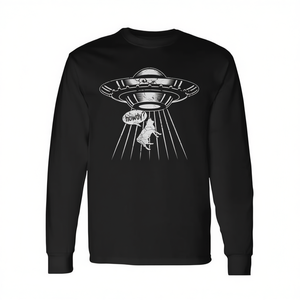 Camiseta de manga larga Howdy Western Usa America Cowboy Ufo Cow Alien Abduction - Product Image 2