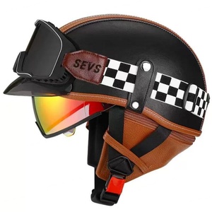Casco Medio ABS para Hombre y Mujer, Equipo para Todas las Estaciones, para Conducir Scooters, Bicicletas Eléctricas y Motocicletas, Seguridad en Verano - Product Image 5
