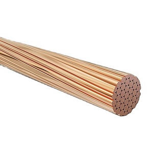 Cable trenzado de <span class=keywords><strong>CCA</strong></span> certificado ISO9001, aluminio revestido de cobre para puesta a tierra y protección contra rayos en proyectos de telecomunicaciones y energía. - Product Image 1