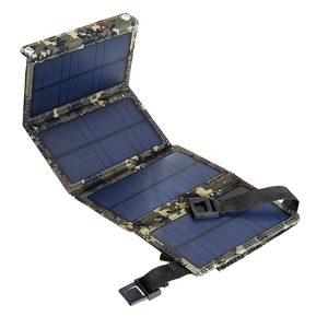 Oferta Especial: Panel Solar Plegable de 8W, Negro, Alta Eficiencia (19%), para Carga de Celulares, Portátil, para Camping y Actividades al Aire Libre - Product Image 6