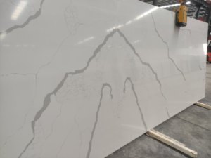 Giá bán buôn đánh bóng bảng Top đá trắng calacatta thạch anh gạch đá nhân tạo bàn tấm - Product Image 3