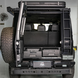 뜨거운 판매 G 클래스 W465 W463A W463 트렁크 보관함 접이식 테이블 시트 키트가있는 인테리어 자동차 후면 트렁크 컨테이너 상자 주최자 - Product Image 6