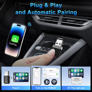2025 Offre Spéciale Mini 2-en-1 sans fil CarPlay Android <span class=keywords><strong>Auto</strong></span> Adaptateur, filaire vers sans fil CarPlay et Android <span class=keywords><strong>Auto</strong></span> Smart Box Car AI Box - Product Image 2