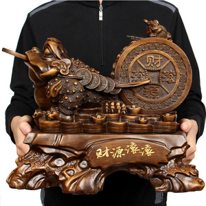 ของตกแต่งฮวงจุ้ยจีนปี 2024 รูปคางคกทองนำโชค คางคกสามขา ของตกแต่งบ้านฮวงจุ้ย จินชานชู รูปปั้นกบเงิน พร้อมเสริมโชคลาภ - Product Image 3