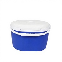 Glacière isotherme robuste en plastique PP écologique de 14 L pour l'extérieur, conservation des aliments frais, maintien de la glace pendant 2 jours