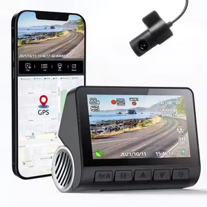 <span class=keywords><strong>Cam</strong></span>éra de tableau de bord 4K Wi-Fi double objectif 3 pouces avec vision nocturne avant et arrière pour voiture - Enregistreur DVR - Offre Spéciale - Product Image 1