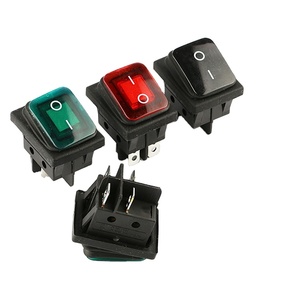 Interruptores Basculantes Impermeables para Barcos, 250 VCA, 16 A, T100, Interruptor Basculante de 2 Posiciones, 4 Pines, DPDT, KCD4, Rojo, Carling, Interruptor Basculante de 6 Pines, Rleil - Product Image 1