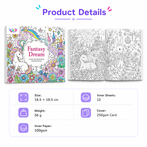 Coffret de livres de coloriage pour adultes KAIX Secret Garden, 8 thèmes populaires, <span class=keywords><strong>pages</strong></span> anti-stress pour adolescents, vente en gros pour boutiques de cadeaux - Product Image 6