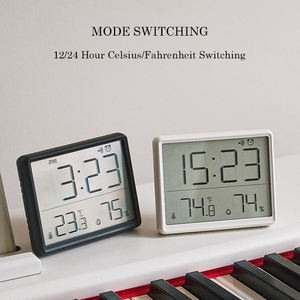 Wholesale Ultra-Thin LCD Screen Smart <strong>Digital</strong> Alarm <strong>Clock</strong> Weather Station Temperature Humidity Magnetic Table <strong>Clocks</strong> - Product Image 6