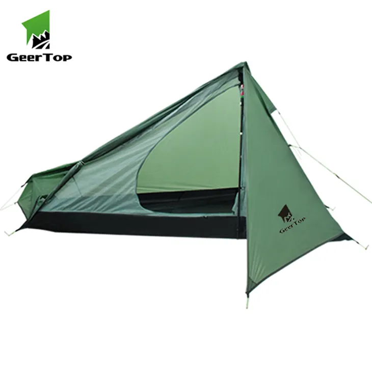 Geertop tenda de pirâmide, ultraleve, de nylon, leve, para acampamento, mochila, equipamento, venda imperdível