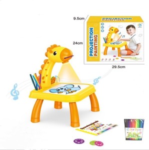 Hot Selling Kids Leren Speelgoed Projectie Tafel Tekentafel Bord Met Licht & Muziek - Product Image 1