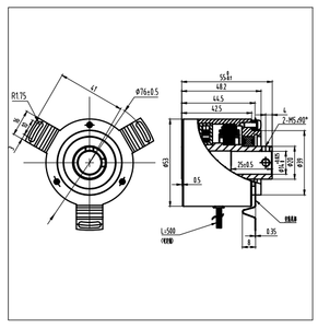 Codificador de Eje Hueco YH-53, Resolver Sin Escobillas - Product Image 5
