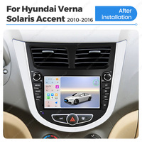 Lecteur de navigation automobile Navifly avec écran 1024*600, 4 cœurs, CarPlay et Android Auto pour Hyundai Verna Solaris Accent 2010-2016