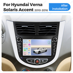 Lecteur de navigation automobile Navifly avec écran 1024*600, 4 cœurs, CarPlay et Android Auto pour Hyundai Verna Solaris Accent 2010-2016 - Product Image 3