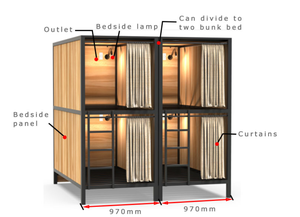 Lit superposé en métal pour dortoir d'auberge / <span class=keywords><strong>Lits</strong></span> <span class=keywords><strong>superposés</strong></span> d'occasion bon marché pour usage domestique à vendre, lit superposé à <span class=keywords><strong>3</strong></span> <span class=keywords><strong>niveaux</strong></span> pour auberges et hôtels - Product Image 5