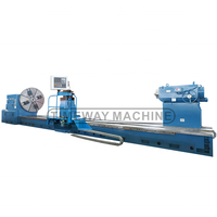Machine CNC tournant complètement automatique à lit plat en métal, tour Horizontal chinois