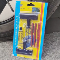 Nouveau kit de réparation de pneus tubeless en blister de 6 pièces avec perceuse filetée