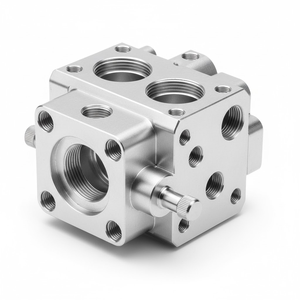 Cuerpo de válvula personalizado Piezas de aluminio neumáticas Fresado CNC Piezas de metal Cuerpo de válvula Piezas de aluminio neumáticas Mecanizado CNC - Product Image 3