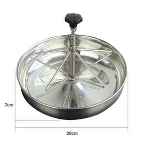 Vassoio di mangime per suinetti in acciaio inossidabile sezioni divise per latte di maiale trogolo di aggancio per pavimento di fissaggio mangiatoia - Product Image 4