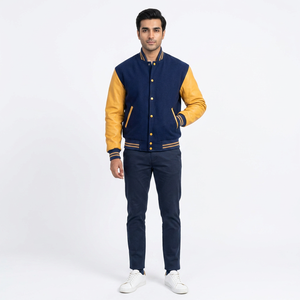 Chaquetas Universitarias de Talla Grande al por Mayor, Chaqueta Varsity con Logotipo Personalizado, Chaqueta Varsity Lisa con Letras, Chaquetas para Hombre - Product Image 1