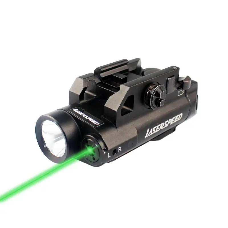 LASERSPEED LS-CL7 Compact Green Laser Sight and LED Light Combo with Pressure Switch